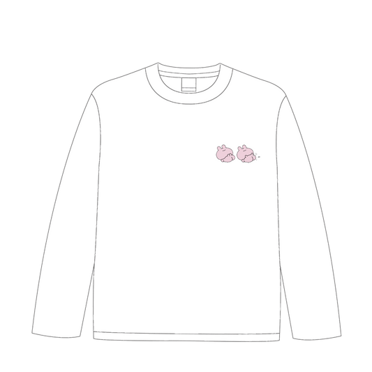 [ASAMIMI-CHAN] Fart “Pu” long sleeve print T-shirt [shipped in mid-October]