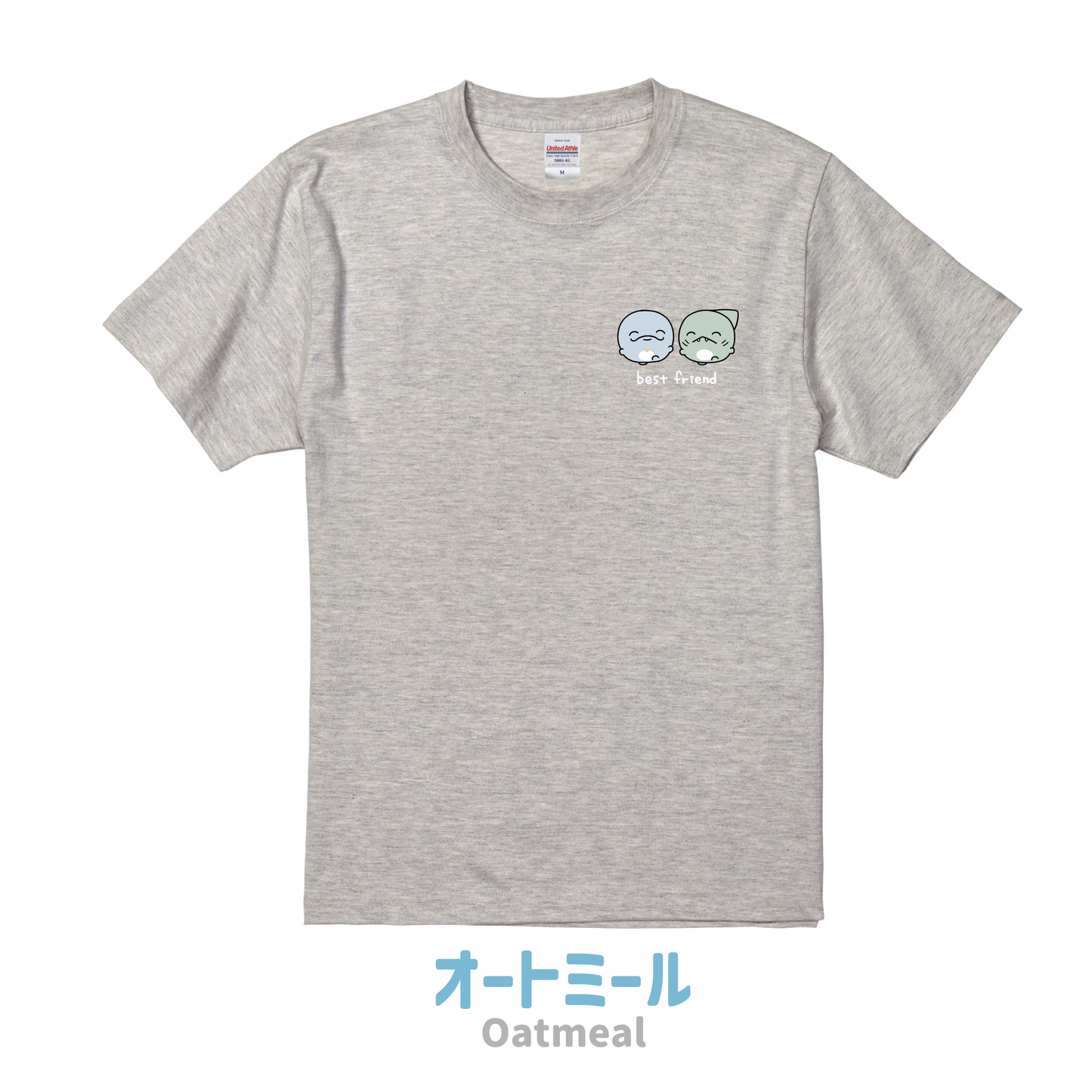 [OYAKOIRUKA] BEST FRIEND T-Shirt mit Stickerei [Versand Ende August]