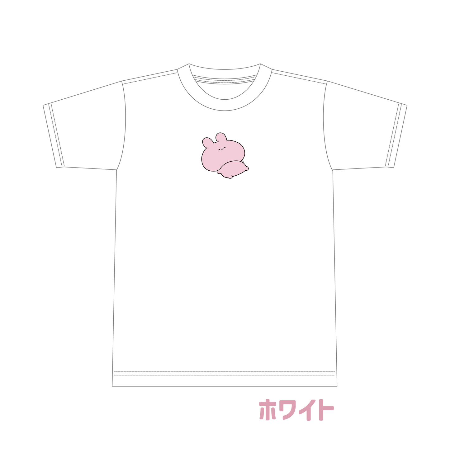 【あさみみちゃん】だらっとビッグシルエット刺繍Tシャツ(ASAMIMI BASIC 2024 JUNE)【8月中旬発送】