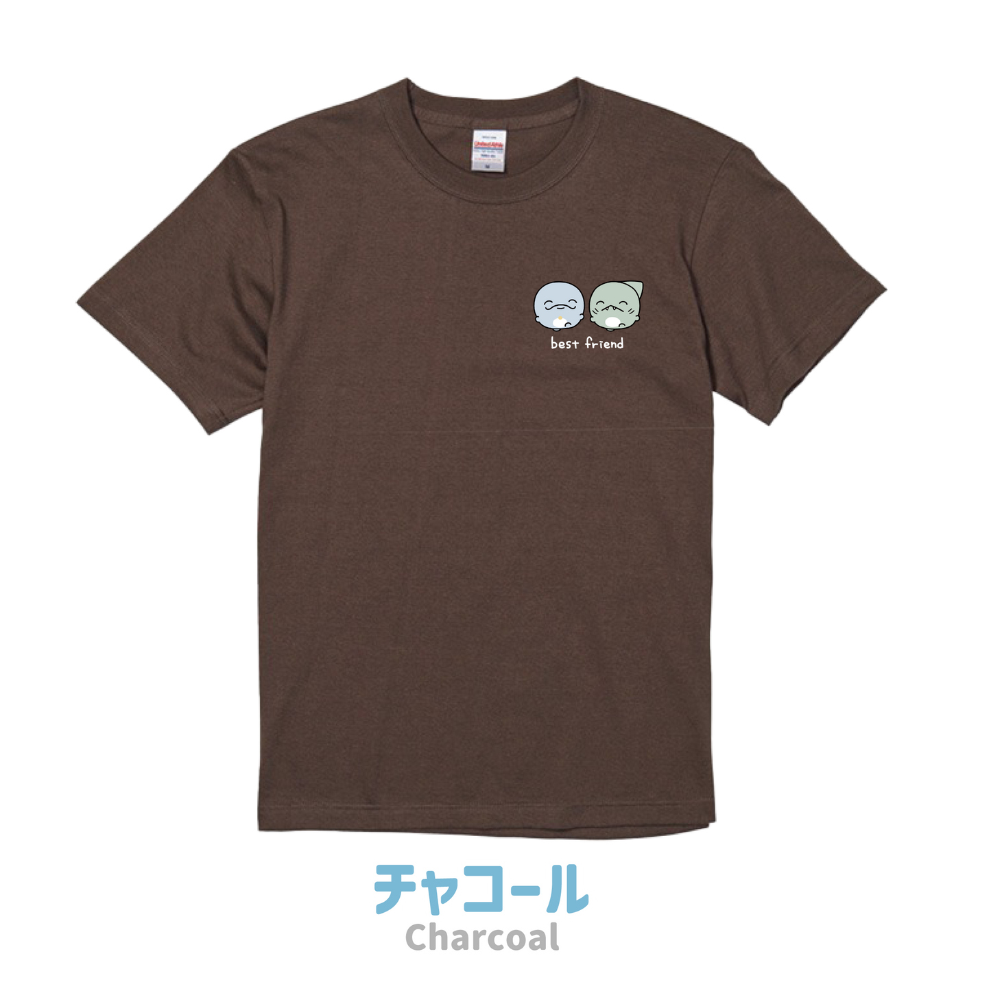 [OYAKOIRUKA] BEST FRIEND T-Shirt mit Stickerei [Versand Ende August]