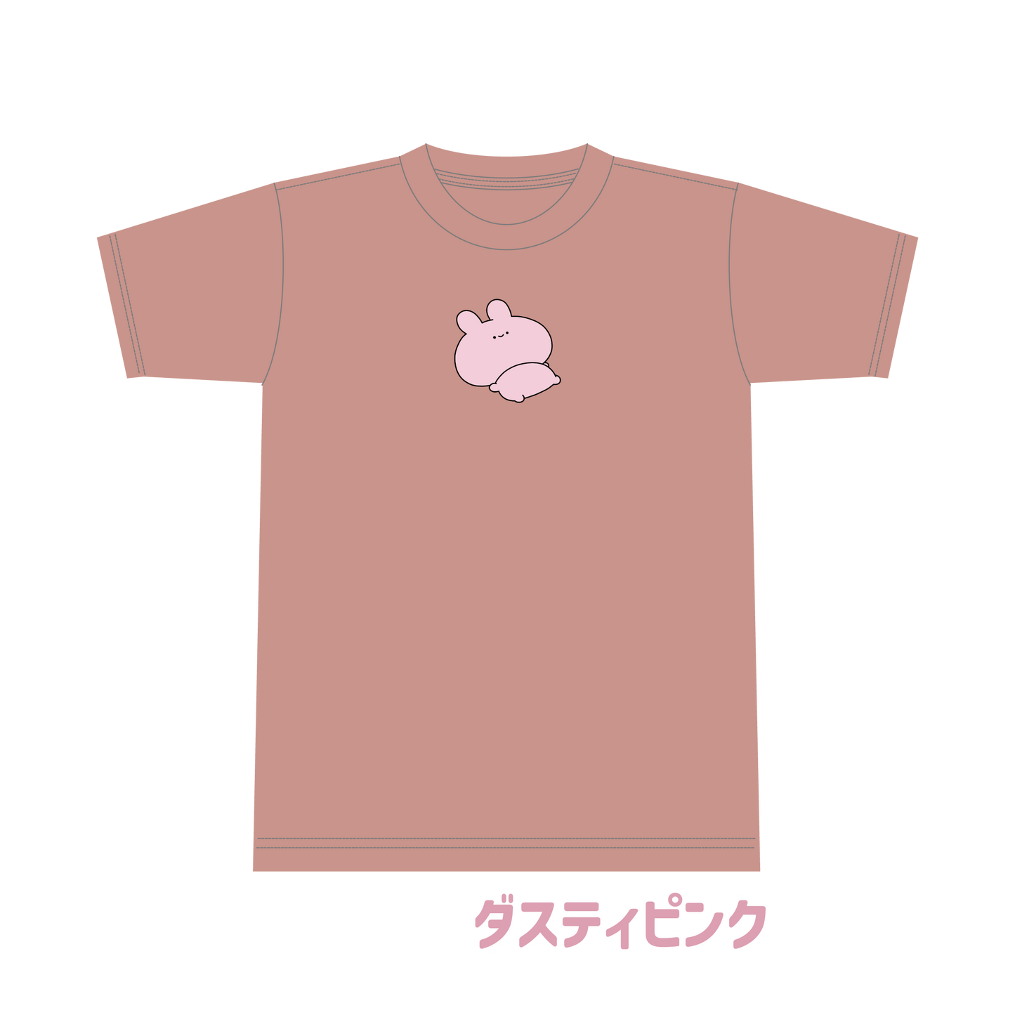 【あさみみちゃん】だらっとビッグシルエット刺繍Tシャツ(ASAMIMI BASIC 2024 JUNE)【8月中旬発送】