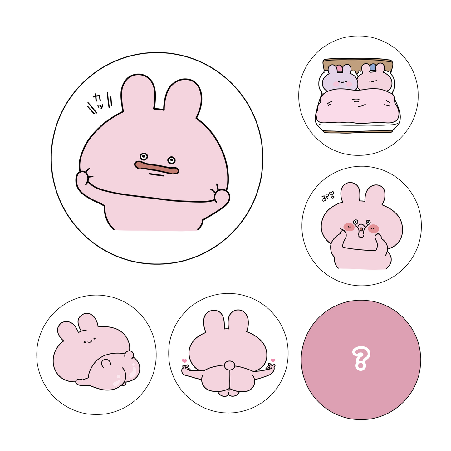 【あさみみちゃん】シークレットあり♪ランダム缶バッジ（全6種）【11月中旬発送】