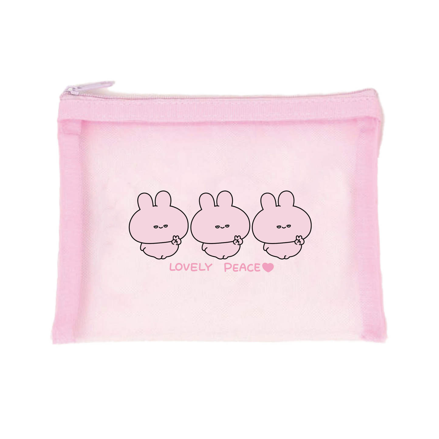 【あさみみちゃん】メッシュポーチ【4月中旬発送】