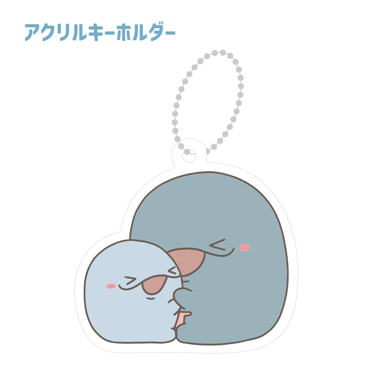 [Parent and child dolphin] Acrylic keychain [shipped in mid-February]