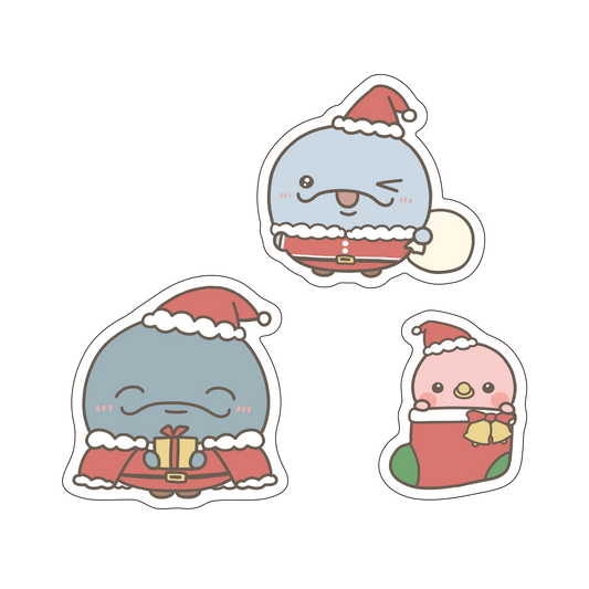 [OYAKOIRUKA] Set of Christmas stickers (3 pieces) [Expédition fin novembre]