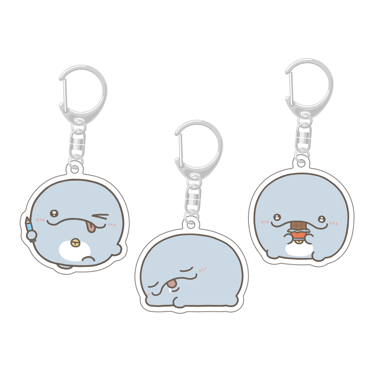 [OYAKOIRUKA] Random MUSUKO-CHAN Acrylic Keychain Complete Set (3 types in total) [Shipping in late-June]