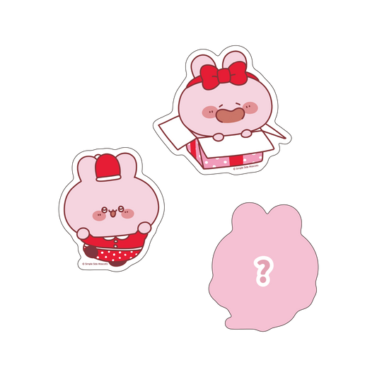 [ASAMIMICHAN] Secret Included♪ Random Christmas Sticker (All 3 Types) Complete Set [Shipping in late-November]
