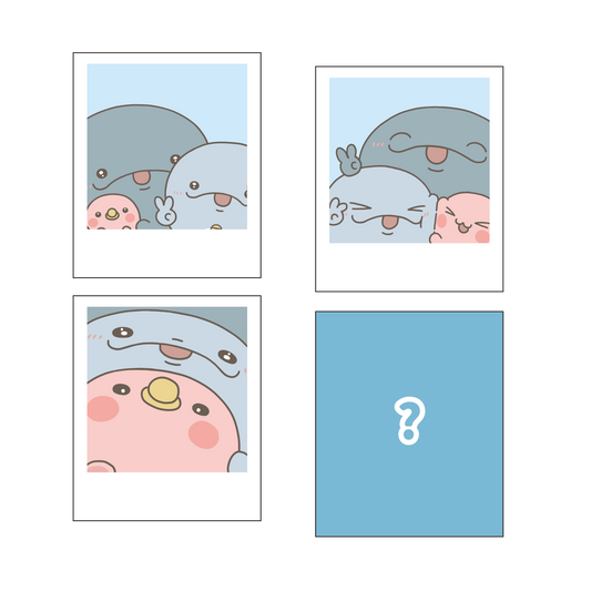 [OYAKOIRUKA] 含隱藏款♪ 隨機拍立得風貼紙全套組(共4款) [6月下旬出貨]