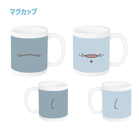[Parent and child dolphin] Mug cup [shipped in mid-July]
