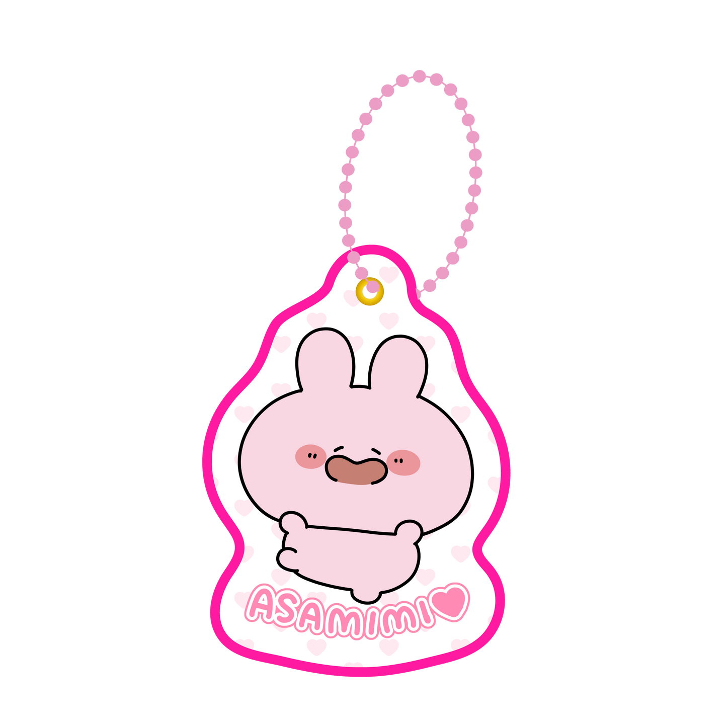 【あさみみちゃん】ワッペンキーチェーン【5月下旬発送】