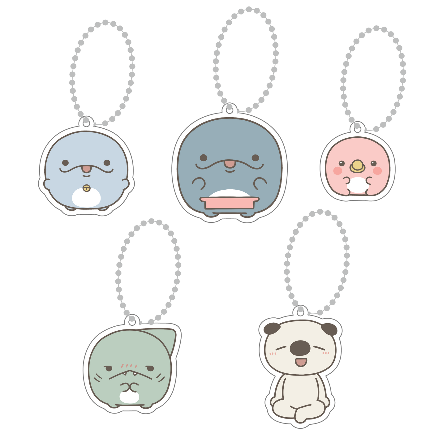 [OYAKOIRUKA] All Characters Acrylic Keyholder Set (All 5 Types) [Shipping in mid-November]