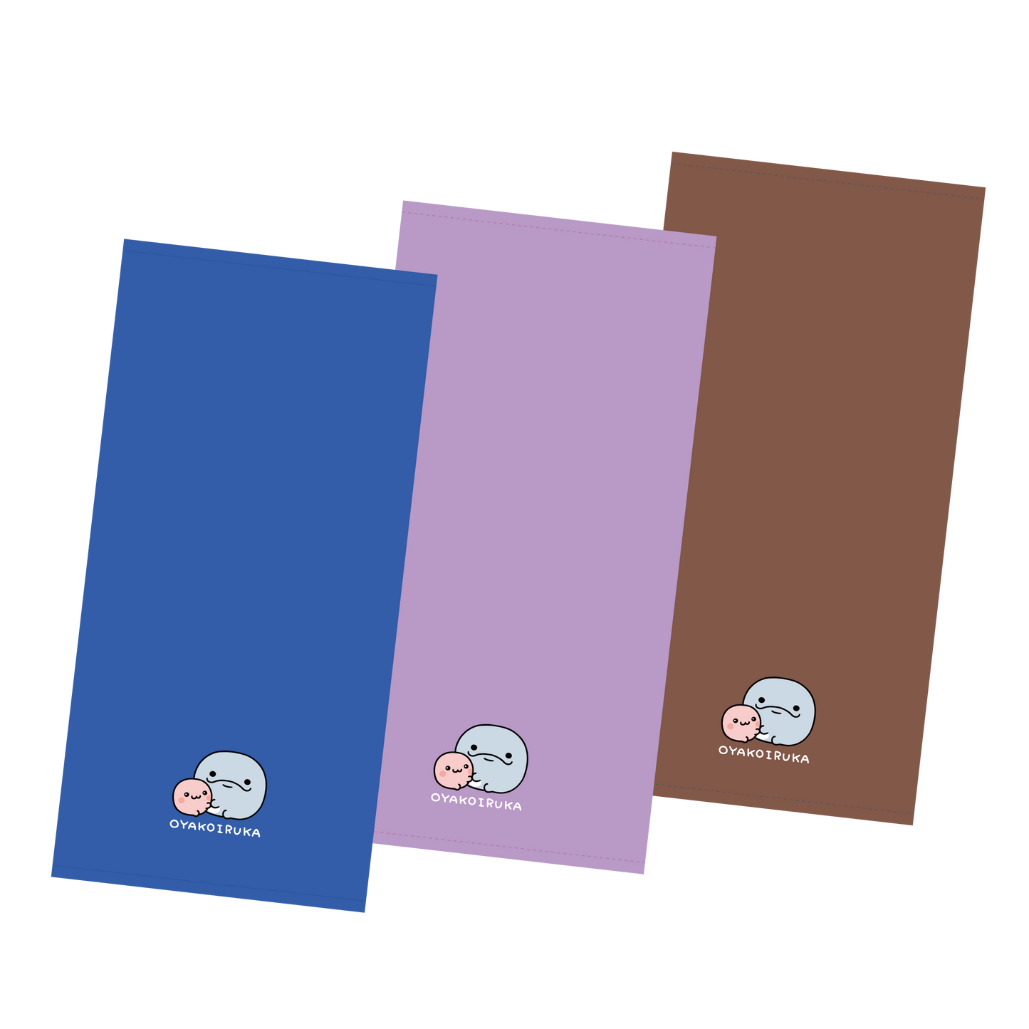 [OYAKOIRUKA] One-point embroidery face towel [Shipping in late-May]