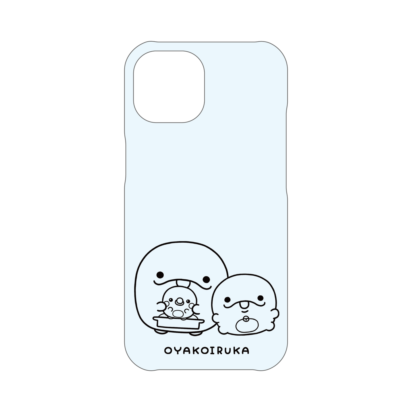 【親子イルカ】ほぼ全機種対応スマホケース【5月下旬発送】