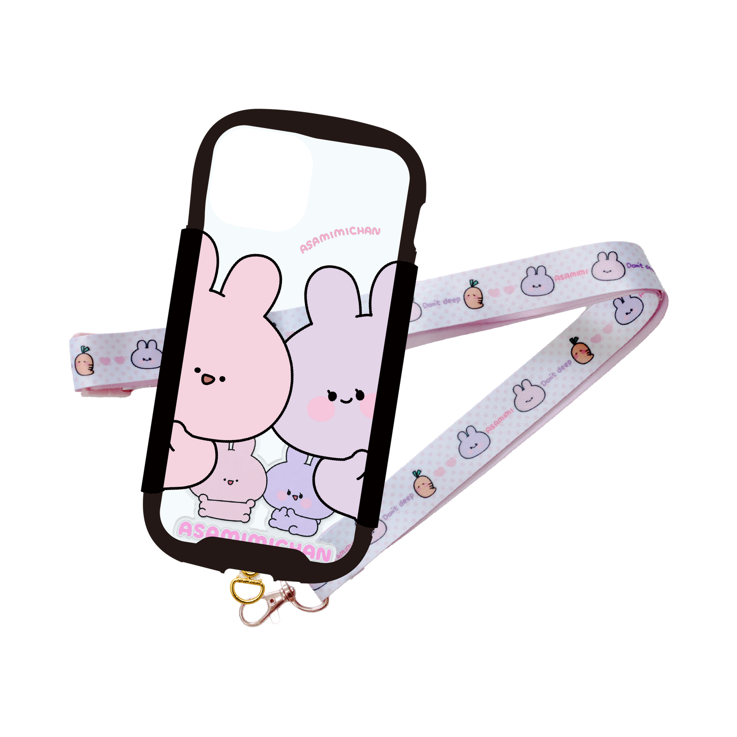 [ASAMIMICHAN] Grip iPhone-Hülle & Strap-Set [Versand Ende Oktober]