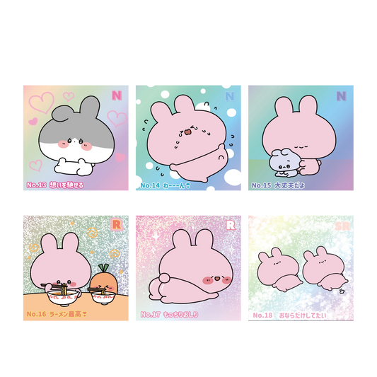 【あさみみちゃん】スクエアランダムホロステッカー第3弾（No.13-18）（再販）【9月下旬発送】
