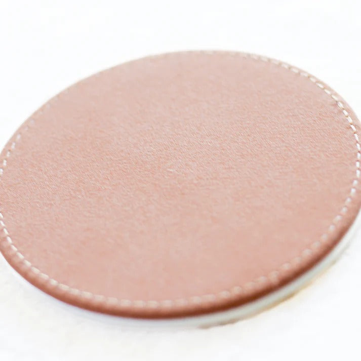 [ASAMIMICHAN] Ensemble complet de sous-verres en cuir PU Asa~i (4 types au total) [Expédition fin juillet] (Réassort)