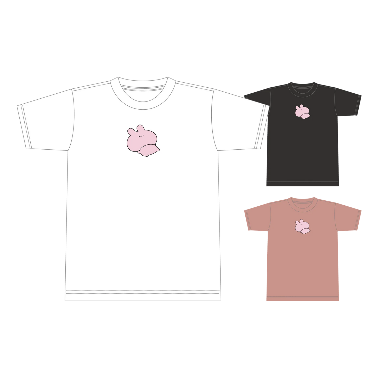 【あさみみちゃん】だらっとビッグシルエット刺繍Tシャツ（再販）【8月下旬発送】