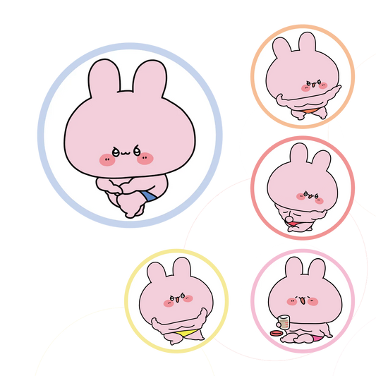【あさみみちゃん】まちょみみランダム缶バッジ（全5種）（再販）【8月下旬発送】
