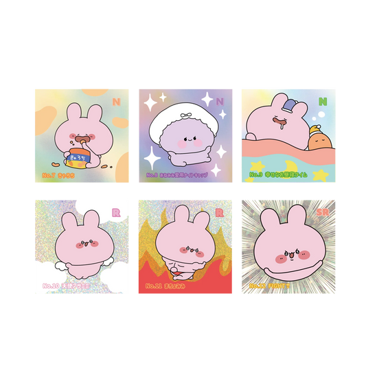 【あさみみちゃん】スクエアランダムホロステッカー第2弾（No.07-12）（再販）【9月下旬発送】
