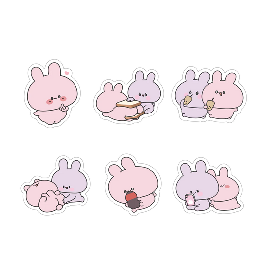 【あさみみちゃん】ダイカットランダムステッカーコンプリートセット（全6種）（再販）【8月下旬発送】
