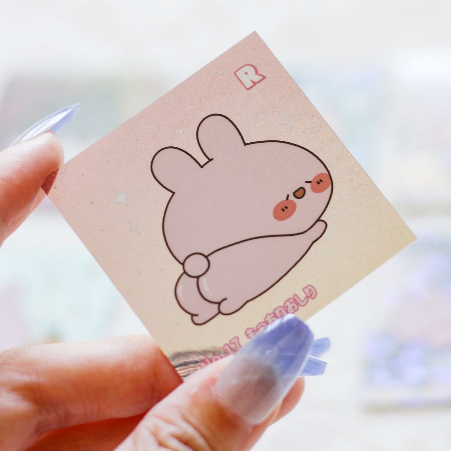 【あさみみちゃん】スクエアランダムホロステッカー第3弾（No.13-18）（再販）【9月下旬発送】