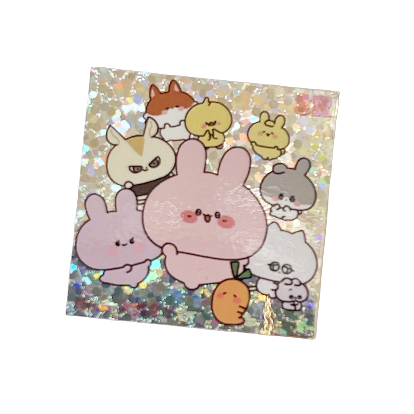 [ASAMIMICHAN] Sticker holo carré aléatoire 1ère série (No.01-06) (Réédition) [Expédition fin septembre]