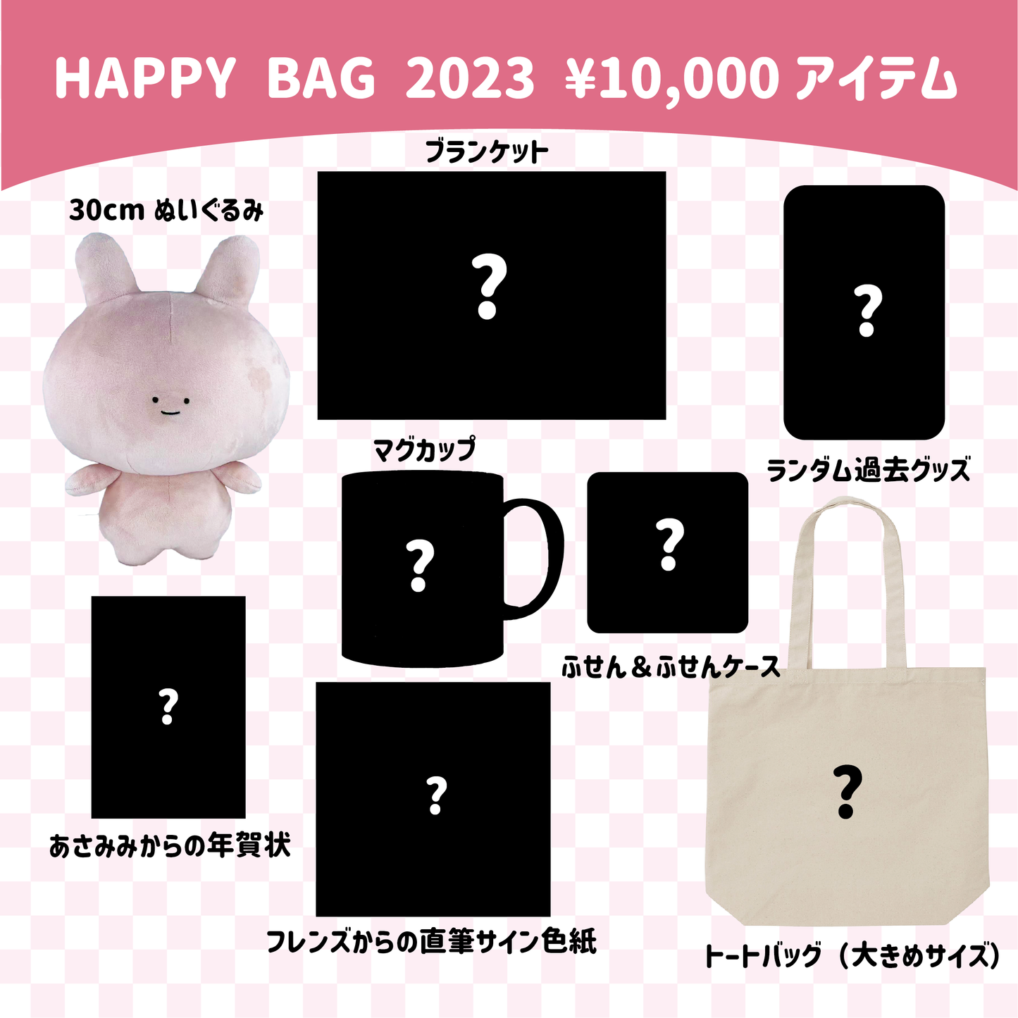 【あさみみちゃん】ASAMIMI HAPPY BAG （¥10,000）
