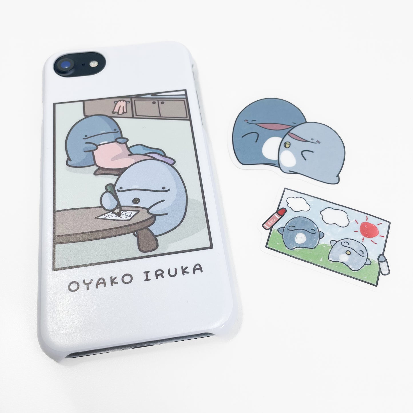 [Parent and child dolphin] Smartphone case compatible with almost all models Docomo 1 [shipped in early November]