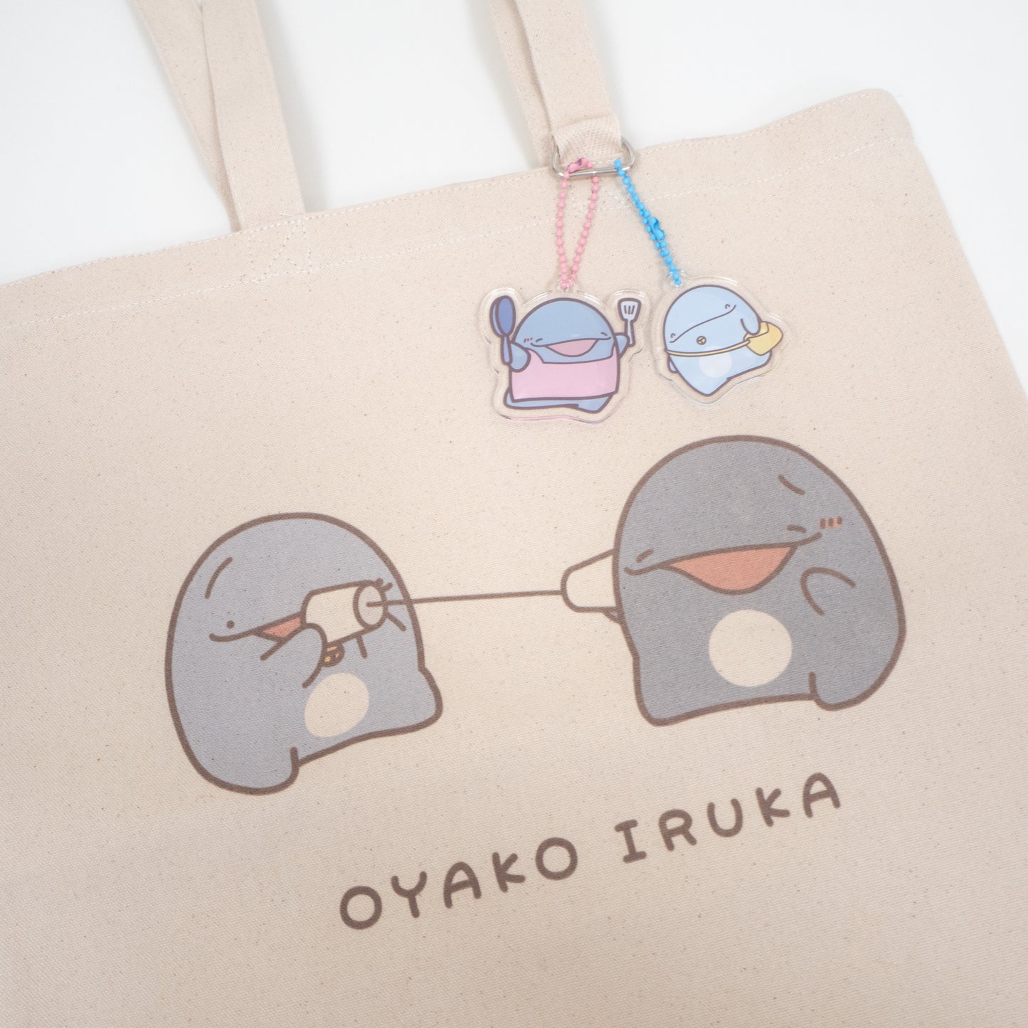 [Parent and child dolphin] Tote bag [shipped in early November]