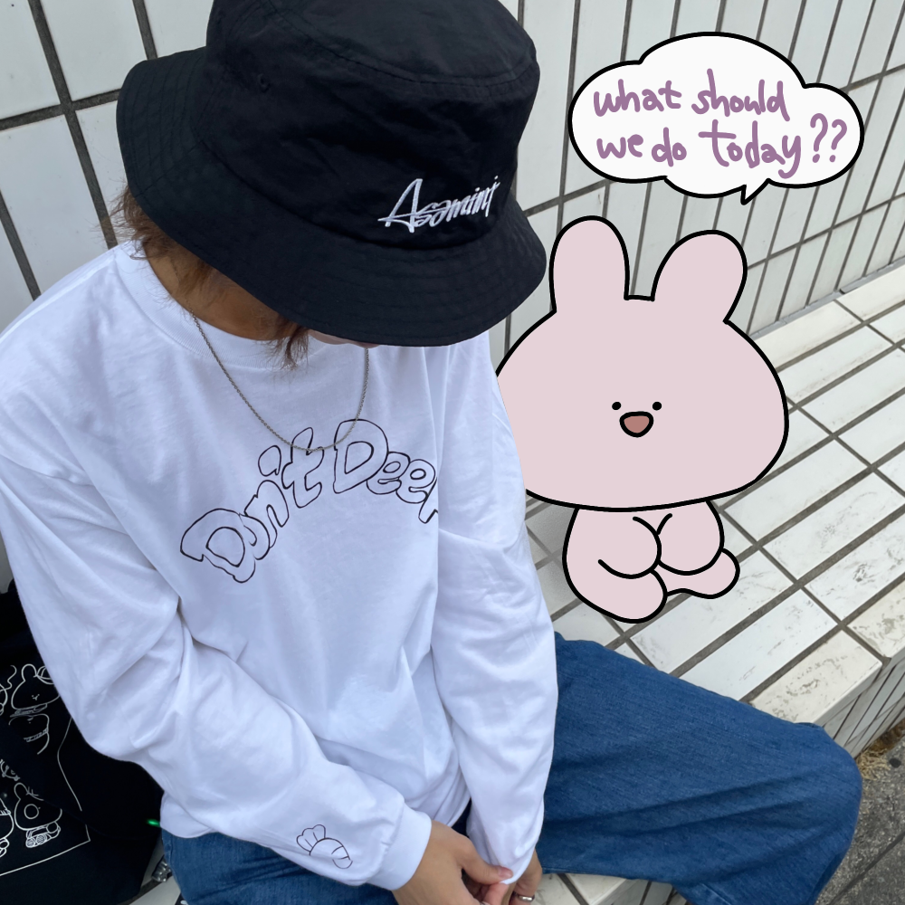 【あさみみちゃん】長袖ロングTシャツ（ストリート)