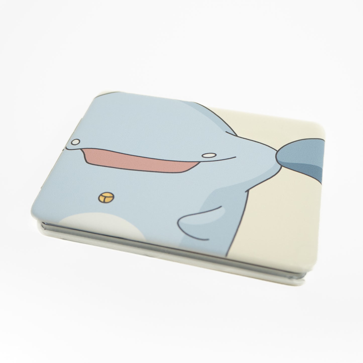 [Parent and child dolphin] Folding compact mirror (square) [shipped in early January]