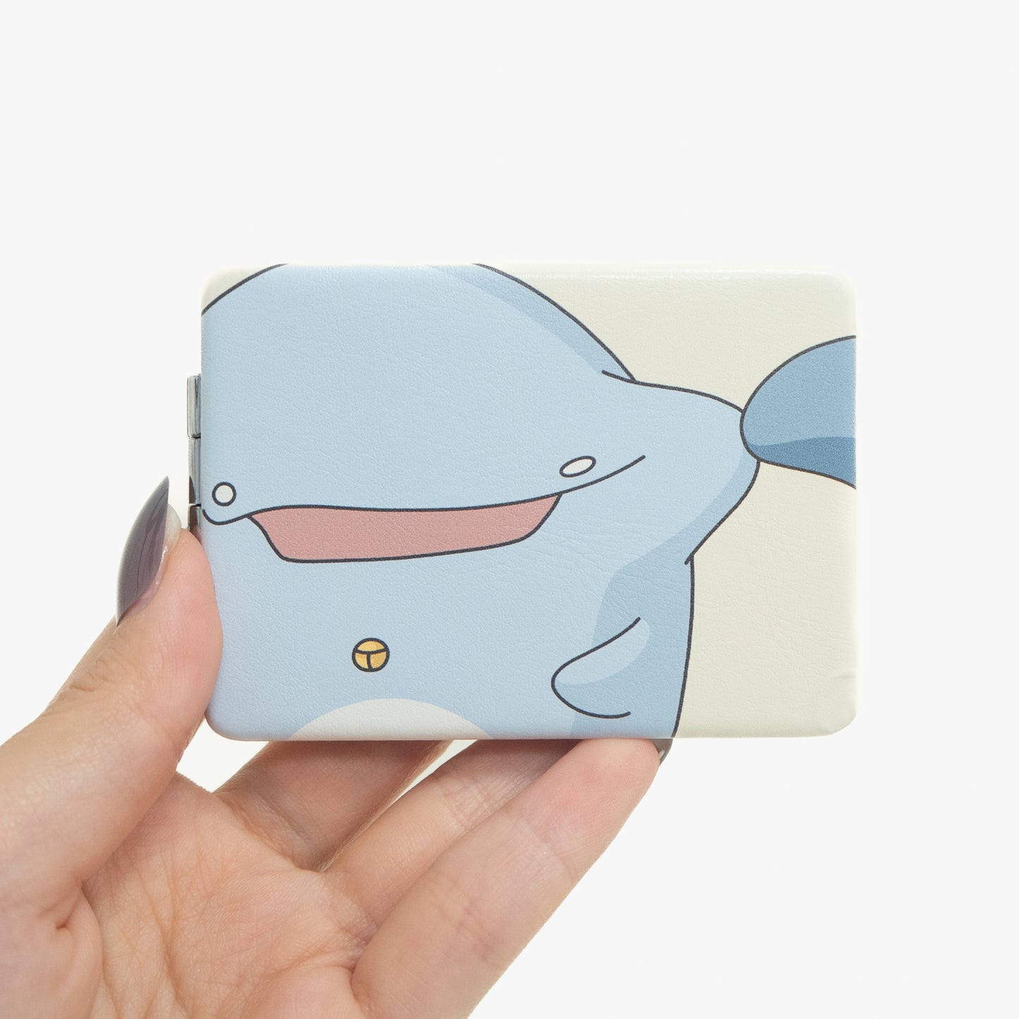 [Eltern-Kind-Delphin] Zusammenklappbarer Taschenspiegel (quadratisch) [Anfang Januar versandt]