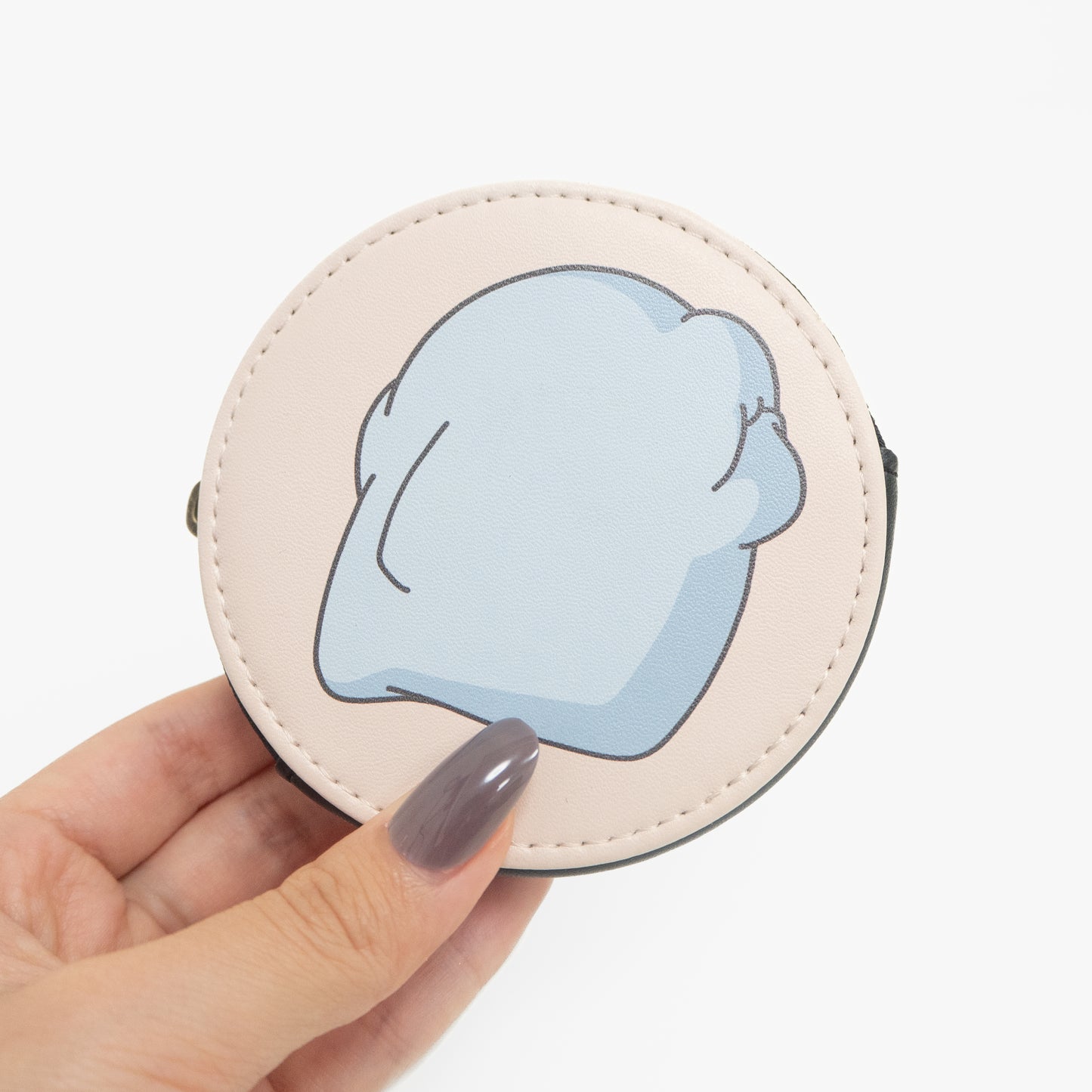 [Parent and child dolphin] Round coin case [shipped in early January]
