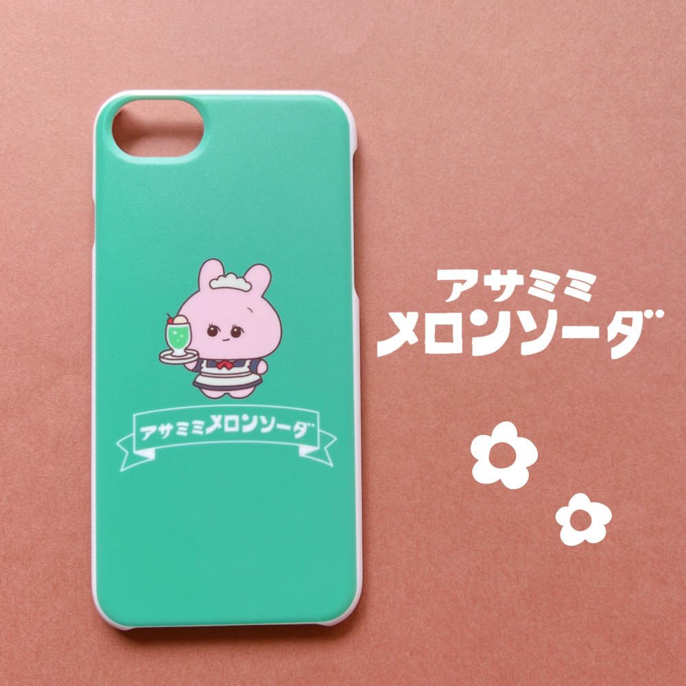 [Asamimi-chan] 幾乎適用於所有型號的智慧型手機保護殼（甜瓜汽水）樂天手機系列 [客製化]