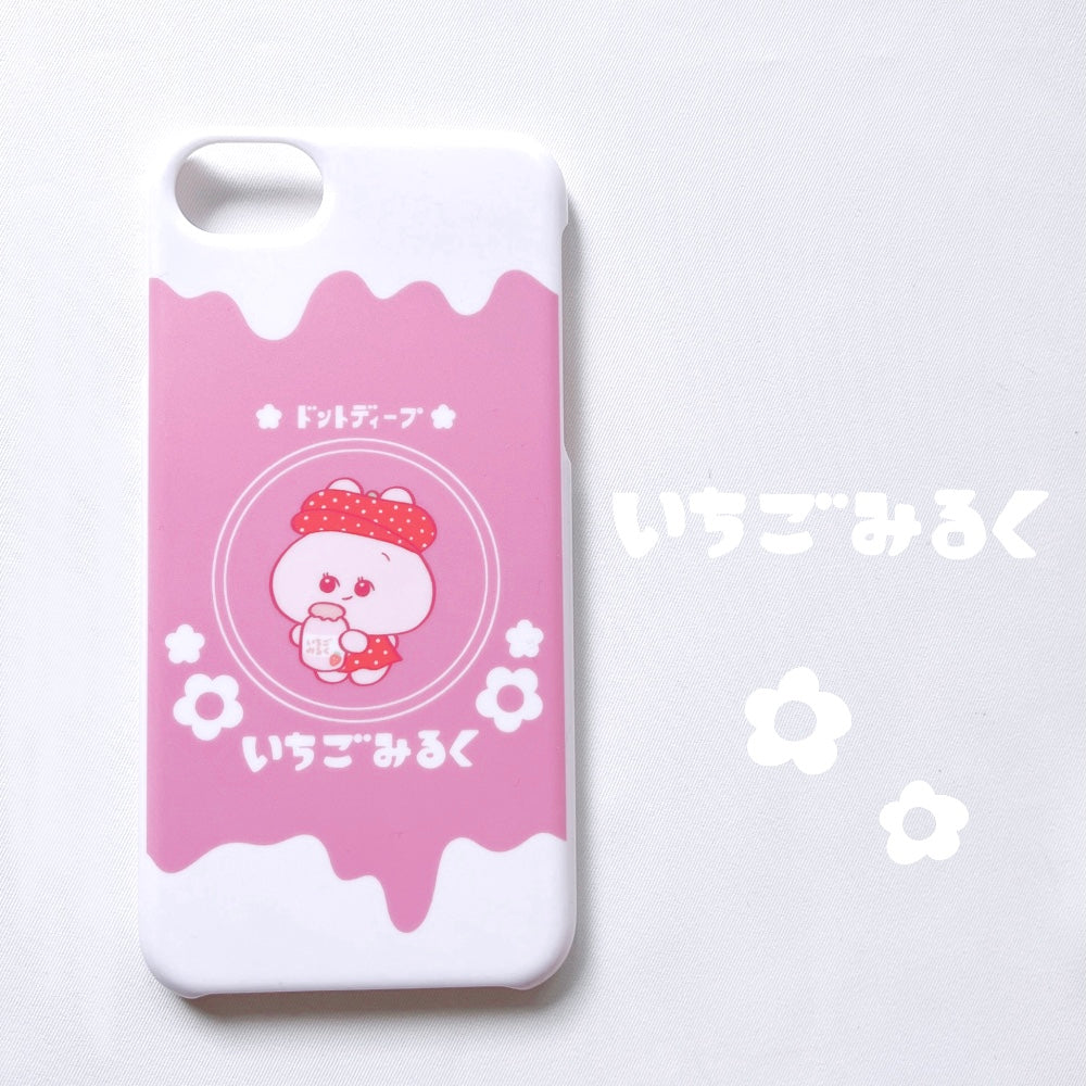 [Asamimi-chan] Custodia per smartphone compatibile con quasi tutti i modelli (Ichigo Milk) della serie au [Su ordinazione]
