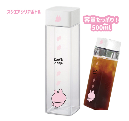 [Asamimi-chan] Square clear bottle (spring butt) [shipped in early May]