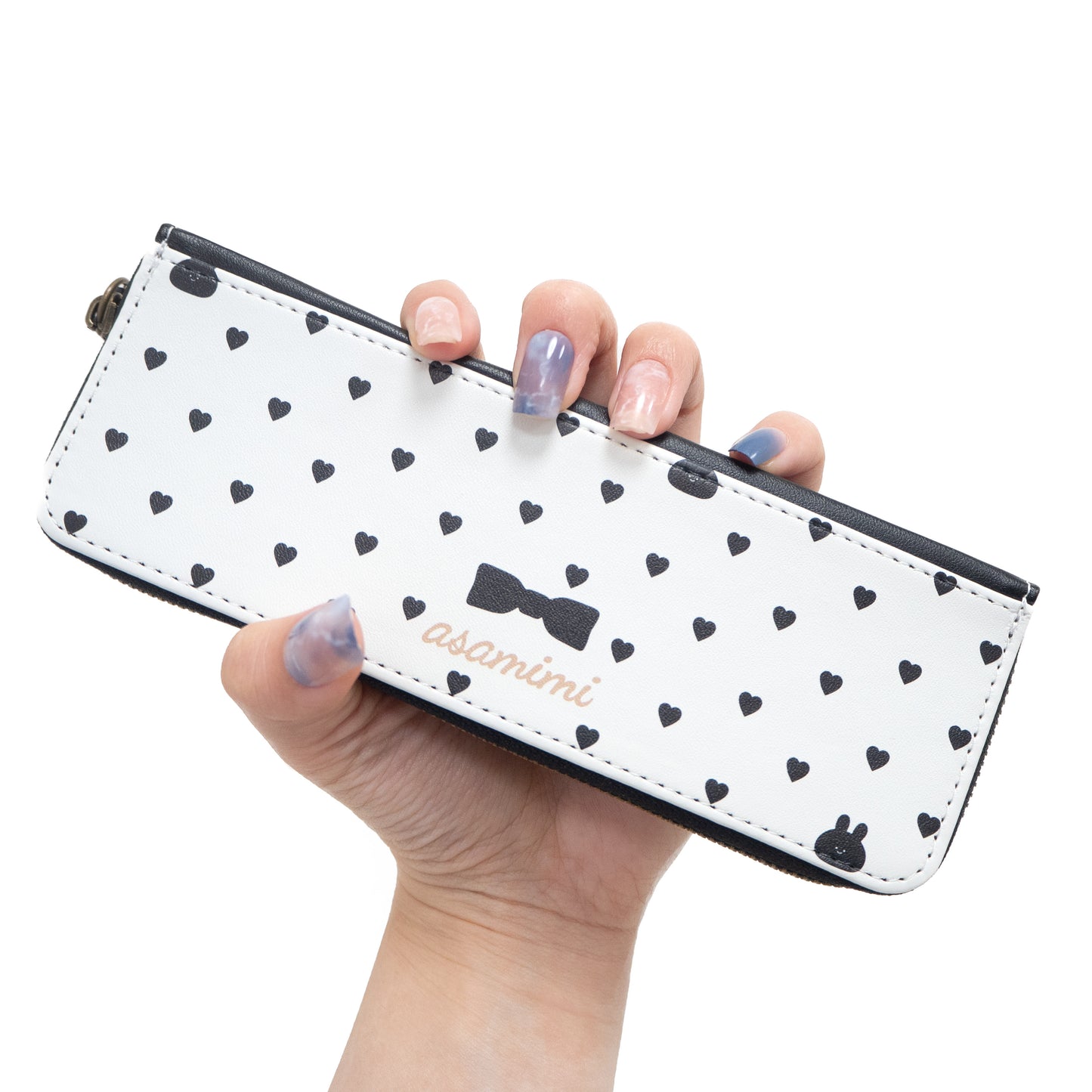 [Asamimi-chan] Synthetic leather pencil case (French girly) [Shipped in early December]