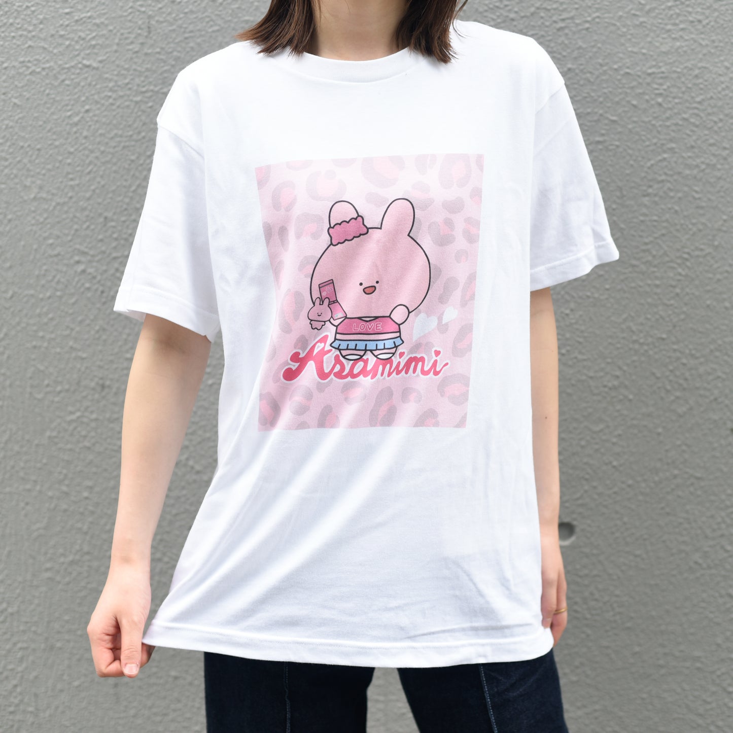[Asamimi-chan] Kurzarm-T-Shirt mit Aufdruck (Gal Ear) [Auf Bestellung]