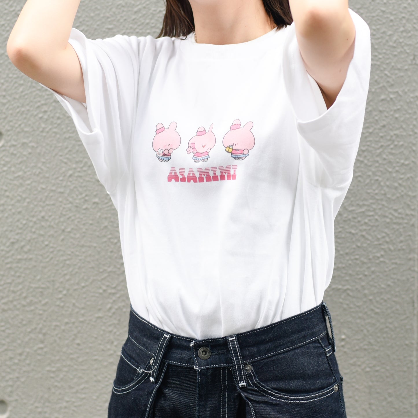 [Asamimi-chan] Kurzarm-T-Shirt mit Aufdruck (Mitsugo)