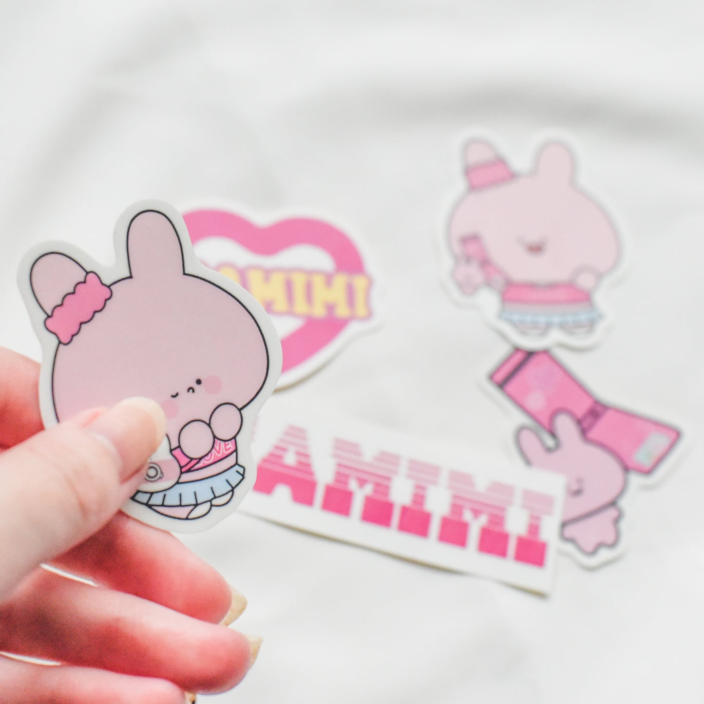 [Asamimi-chan] Gal Mimi sticker pack (5 pieces)