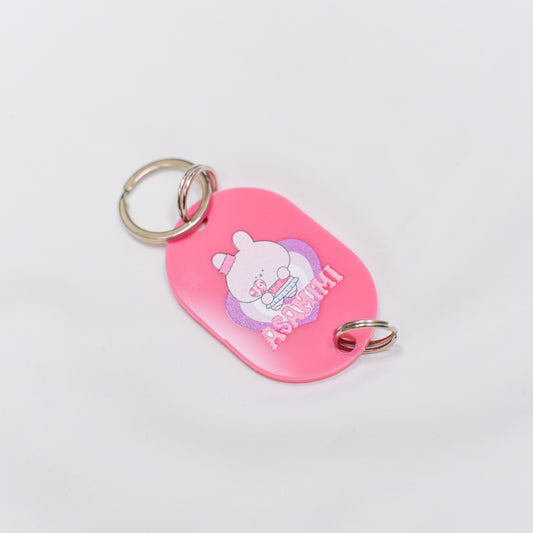 [Asamimi-chan] Acrylic tag key chain [Made-to-order]