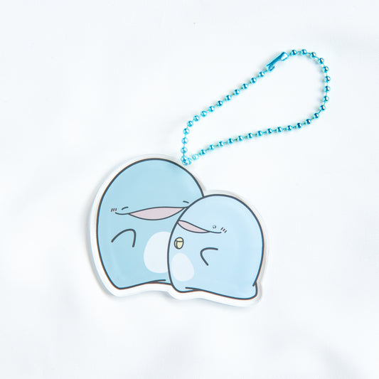 [Parent and child dolphin] Acrylic key chain