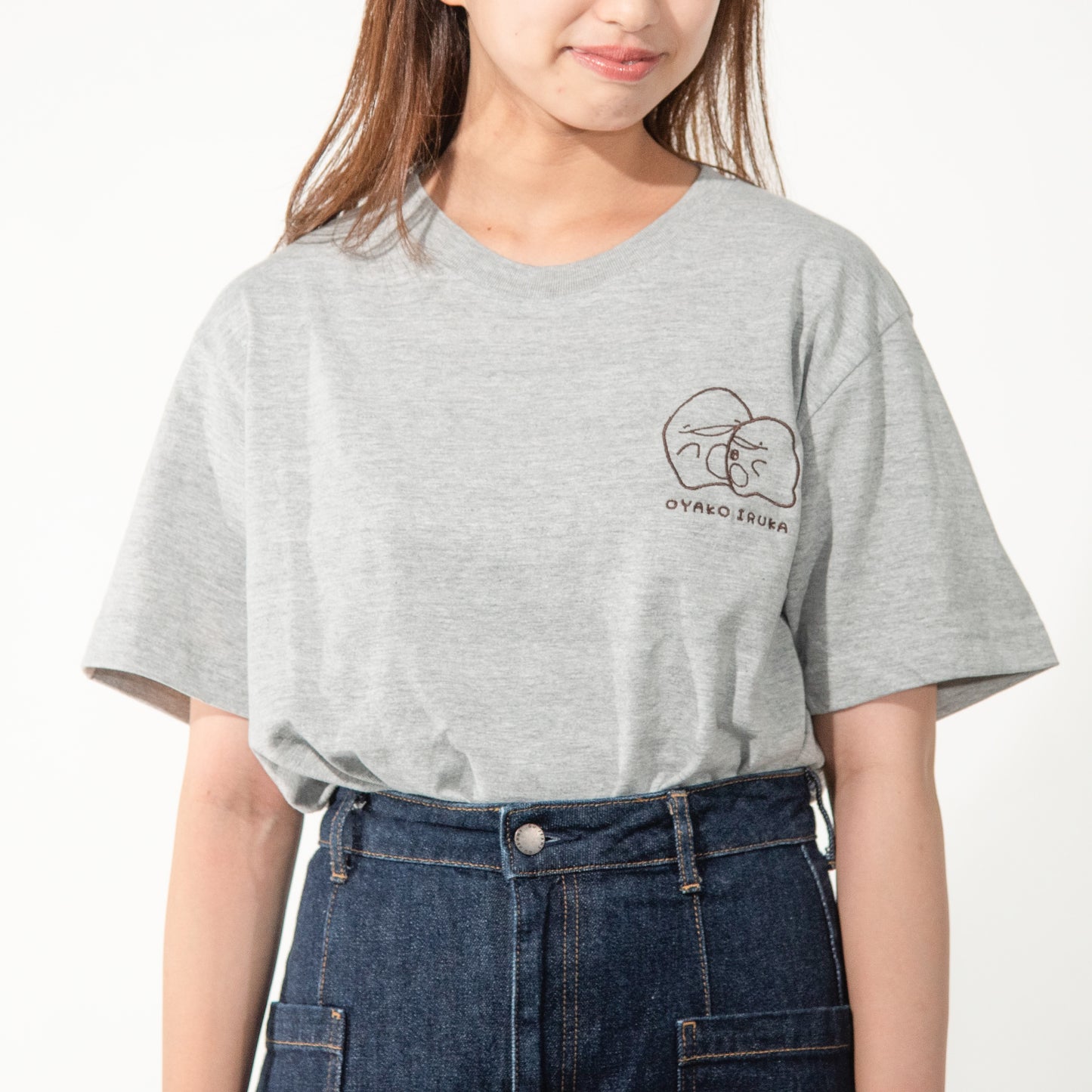 【親子イルカ】半袖刺繍Tシャツ