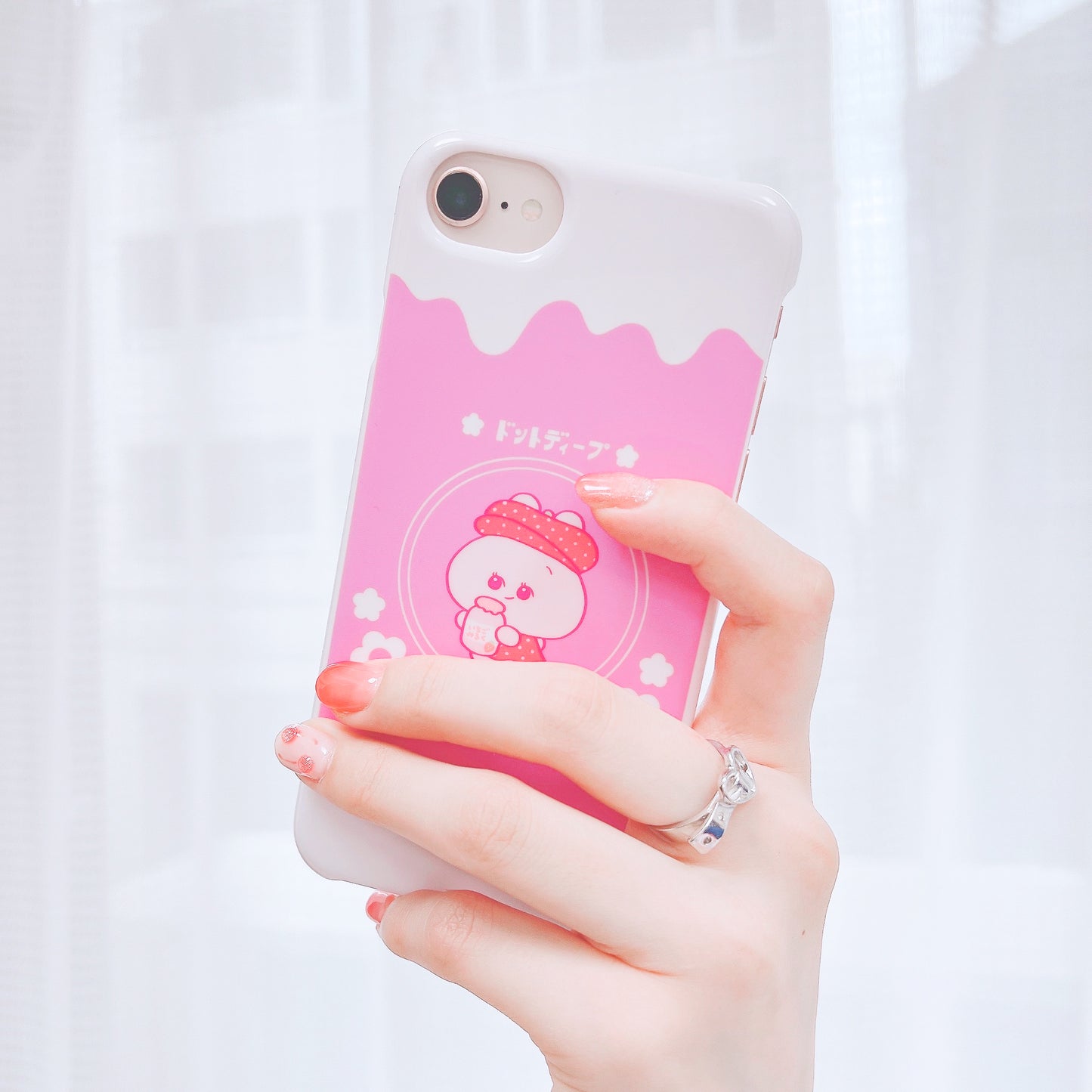 [Asamimi-chan] Smartphone-Hülle kompatibel mit fast allen Modellen (Ichigo Milk) au-Serie [Auf Bestellung gefertigt]