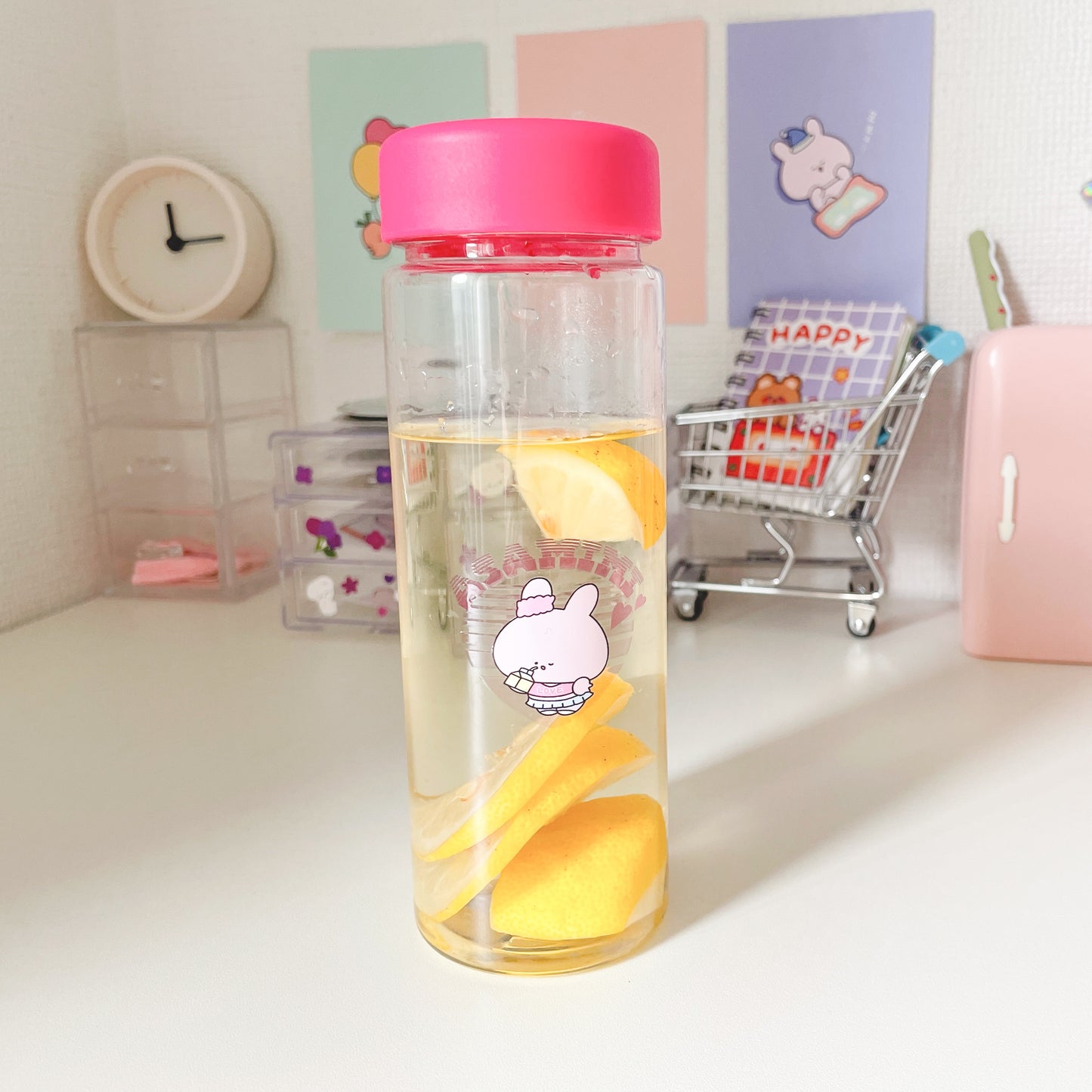 【あさみみちゃん】クリアボトル500ml【受注生産】