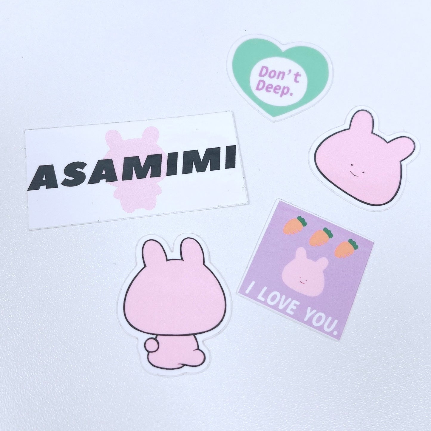 [Asamimi-chan] Aufkleberpaket (5 Stück)
