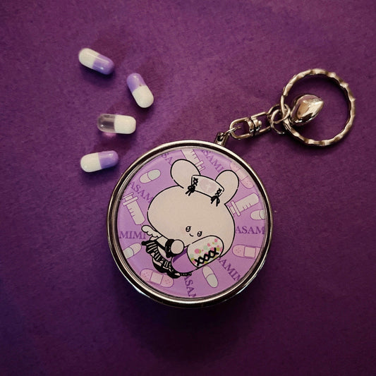 [Asamimi-chan] Pill case (with charm) [Made-to-order]