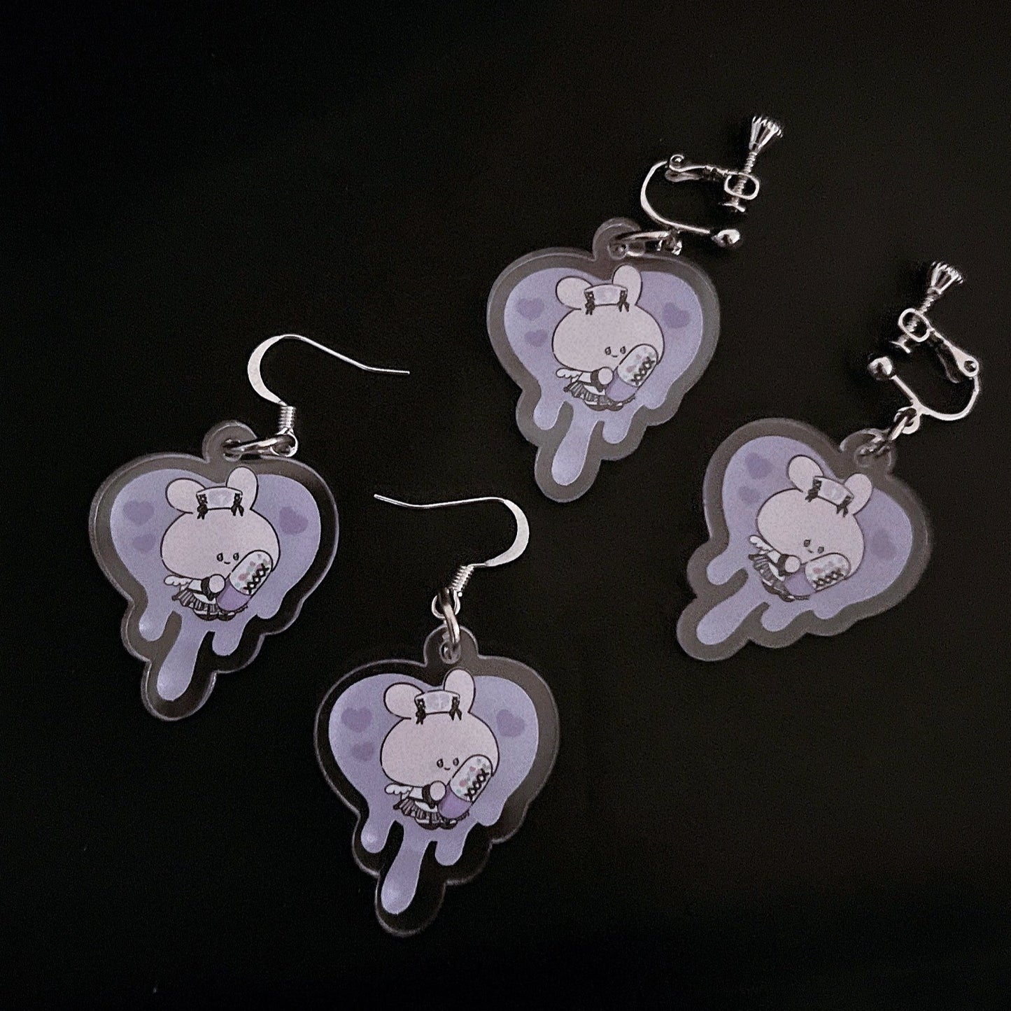 [Asamimi-chan] Acrylic pierced earrings [Made-to-order]