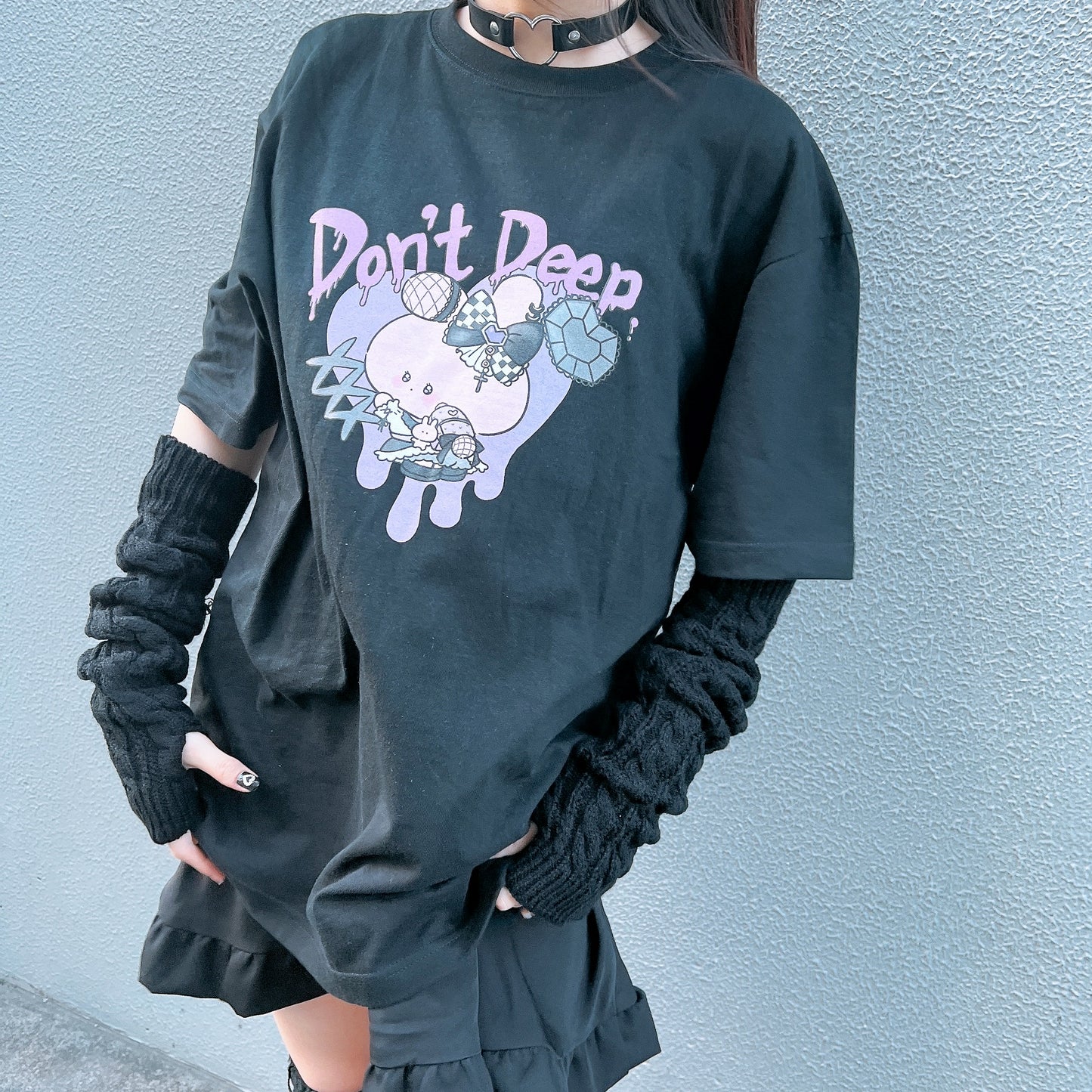 【あさみみちゃん】半袖プリントTシャツ（地雷）