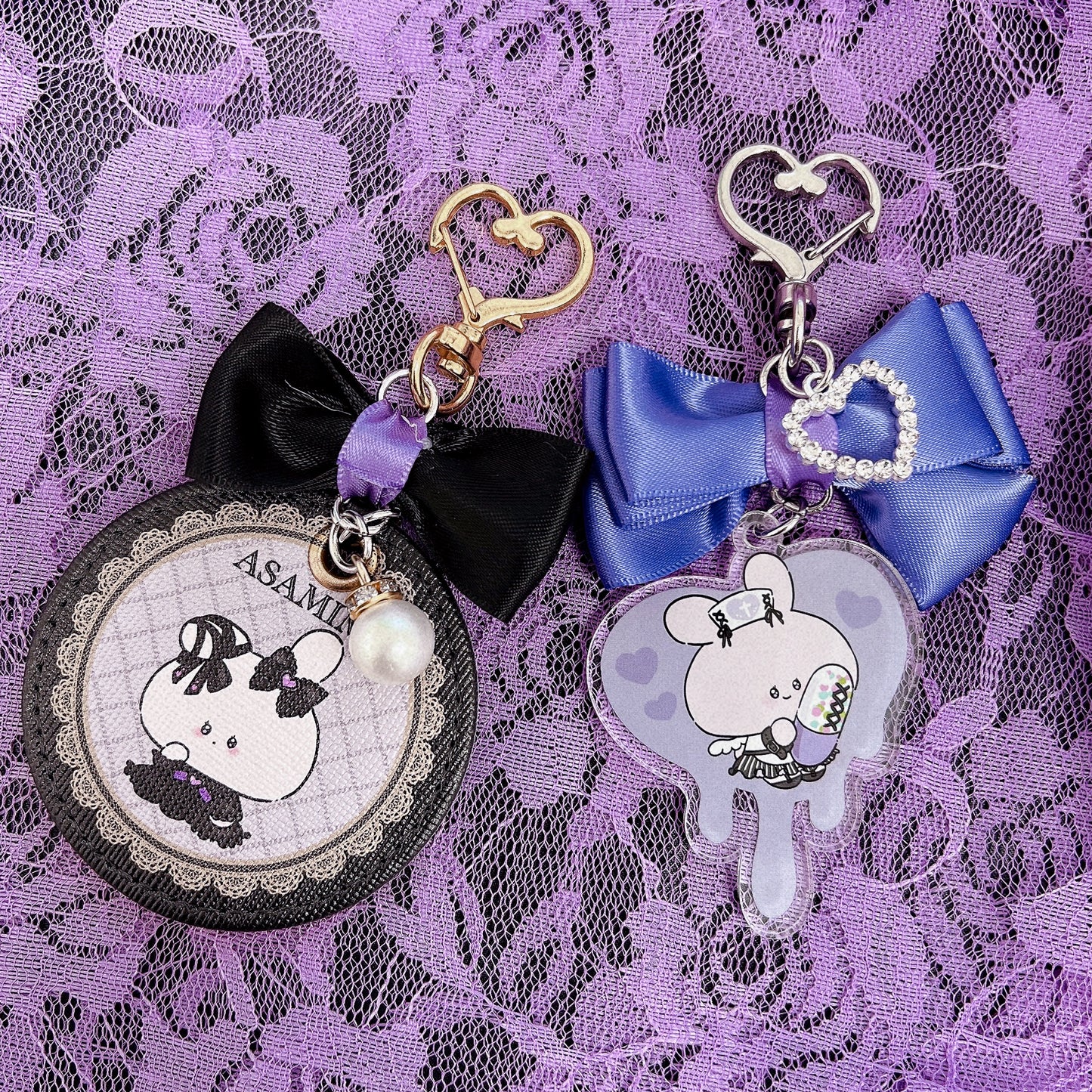 [Asamimi-chan] Leather key chain [Made to order]